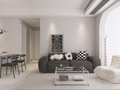 现代客餐厅3D模型下载